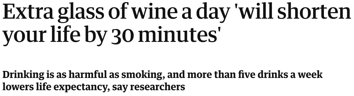 new research on alcohol